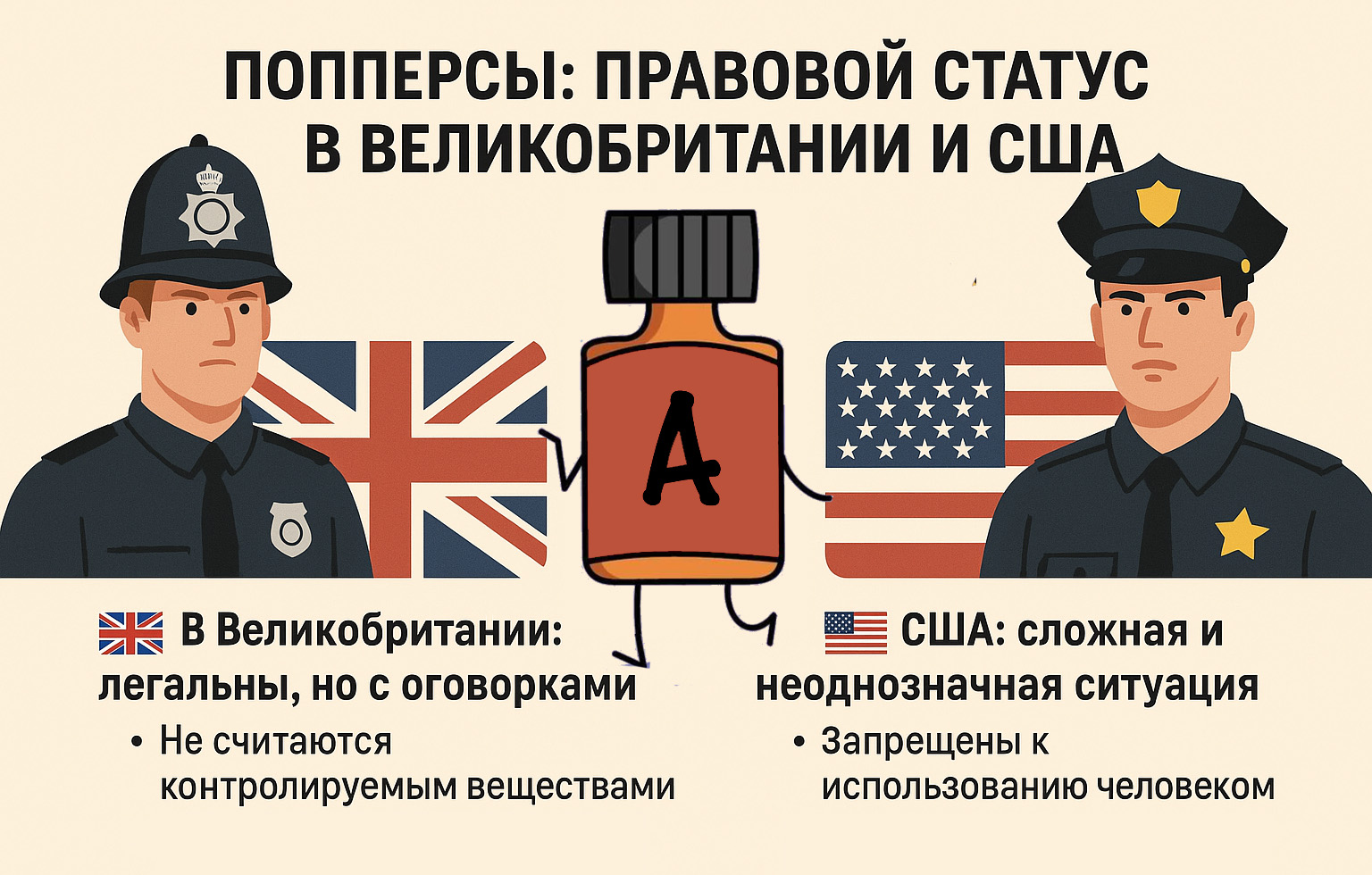 Попперсы: правовой статус в Великобритании и США. Выбери город Попперсы: правовой статус в Великобритании и США. Выбери город